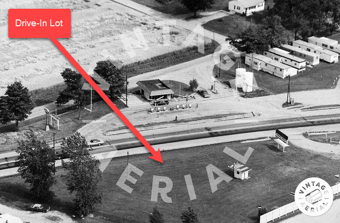 Lenawee Drive-In Theatre - 1974 Aerial